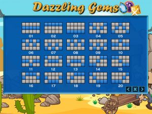 Dazzling Gems paytable2